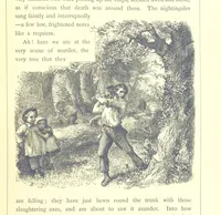 An illustration from The Months illustrated by pen and pencil. Edited by ... S. M. The designs by N. Humphreys, J. Gilbert, etc (1876)