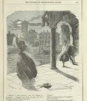 An illustration from The Mystery of Marlborough House. A tale of trial and temptation (1866)