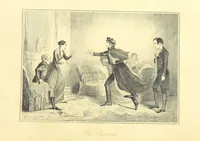 An illustration from The Fortunes of Hector O'Halloran and his Man Mark Anthony O'Toole ... With illustrations by J. Leech (1853)