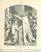 An illustration from Geschichte Bayerns. Unter Zugrundelegung von Lorenz von Westenrieders bayerischer Geschichte neu bearbeitet, dem Volke erzählt, und mit Beigaben aus der bayerischen Culturgeschichte und Sage versehen. ... Mit vielen Holzschnittbildern (1874)