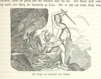 An illustration from Geschichte Bayerns. Unter Zugrundelegung von Lorenz von Westenrieders bayerischer Geschichte neu bearbeitet, dem Volke erzählt, und mit Beigaben aus der bayerischen Culturgeschichte und Sage versehen. ... Mit vielen Holzschnittbildern (1874)