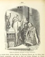 An illustration from Geschichte Bayerns. Unter Zugrundelegung von Lorenz von Westenrieders bayerischer Geschichte neu bearbeitet, dem Volke erzählt, und mit Beigaben aus der bayerischen Culturgeschichte und Sage versehen. ... Mit vielen Holzschnittbildern (1874)
