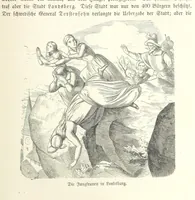 An illustration from Geschichte Bayerns. Unter Zugrundelegung von Lorenz von Westenrieders bayerischer Geschichte neu bearbeitet, dem Volke erzählt, und mit Beigaben aus der bayerischen Culturgeschichte und Sage versehen. ... Mit vielen Holzschnittbildern (1874)