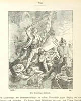 An illustration from Geschichte Bayerns. Unter Zugrundelegung von Lorenz von Westenrieders bayerischer Geschichte neu bearbeitet, dem Volke erzählt, und mit Beigaben aus der bayerischen Culturgeschichte und Sage versehen. ... Mit vielen Holzschnittbildern (1874)