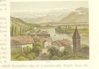 An illustration from Mountains and Lakes of Switzerland and Italy, ... views from original sketches by C. Pyne (1871)