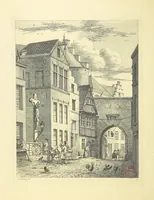 An illustration from Album historique de la ville d'Anvers. Collection de vues et de monuments des temps passés, dessinés d'après nature et gravés sur cuivre par J. Linnig, avec notices historiques par F. H. M (1864)