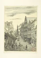 An illustration from Album historique de la ville d'Anvers. Collection de vues et de monuments des temps passés, dessinés d'après nature et gravés sur cuivre par J. Linnig, avec notices historiques par F. H. M (1864)
