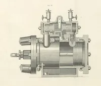 An illustration from Mine Drainage; being a complete and practical treatise on direct-acting underground steam-pumping machinery, etc. [With plates (1881)