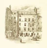 An illustration from By-gone Glasgow ... Forty full-page drawings and twenty-three text illustrations by D. Small, etc (1896)