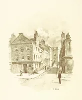 An illustration from By-gone Glasgow ... Forty full-page drawings and twenty-three text illustrations by D. Small, etc (1896)