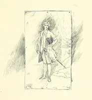 An illustration from The Impudent Comedian and others. [Tales.] ... With illustrations by R. Sauber (1897)