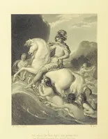 An illustration from Moore's Irish Melodies, Lalla Rookh, National Airs, Legendary Ballads, Songs, etc., with a memoir by J. F. Waller. Illustrations, etc (1867)