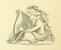 An illustration from Moore's Irish Melodies, Lalla Rookh, National Airs, Legendary Ballads, Songs, etc., with a memoir by J. F. Waller. Illustrations, etc (1867)