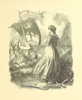 An illustration from Moore's Irish Melodies, Lalla Rookh, National Airs, Legendary Ballads, Songs, etc., with a memoir by J. F. Waller. Illustrations, etc (1867)