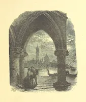 An illustration from Moore's Irish Melodies, Lalla Rookh, National Airs, Legendary Ballads, Songs, etc., with a memoir by J. F. Waller. Illustrations, etc (1867)