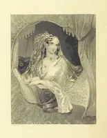 An illustration from Moore's Irish Melodies, Lalla Rookh, National Airs, Legendary Ballads, Songs, etc., with a memoir by J. F. Waller. Illustrations, etc (1867)