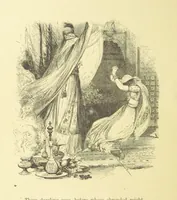 An illustration from Moore's Irish Melodies, Lalla Rookh, National Airs, Legendary Ballads, Songs, etc., with a memoir by J. F. Waller. Illustrations, etc (1867)