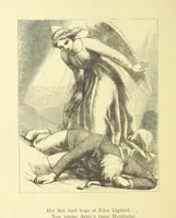 An illustration from Moore's Irish Melodies, Lalla Rookh, National Airs, Legendary Ballads, Songs, etc., with a memoir by J. F. Waller. Illustrations, etc (1867)