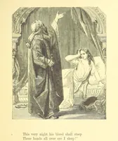An illustration from Moore's Irish Melodies, Lalla Rookh, National Airs, Legendary Ballads, Songs, etc., with a memoir by J. F. Waller. Illustrations, etc (1867)
