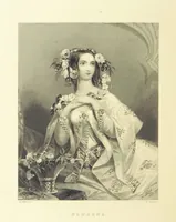 An illustration from Moore's Irish Melodies, Lalla Rookh, National Airs, Legendary Ballads, Songs, etc., with a memoir by J. F. Waller. Illustrations, etc (1867)