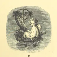 An illustration from Moore's Irish Melodies, Lalla Rookh, National Airs, Legendary Ballads, Songs, etc., with a memoir by J. F. Waller. Illustrations, etc (1867)
