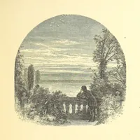 An illustration from Moore's Irish Melodies, Lalla Rookh, National Airs, Legendary Ballads, Songs, etc., with a memoir by J. F. Waller. Illustrations, etc (1867)