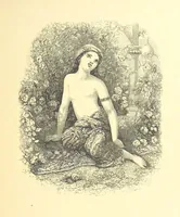 An illustration from Moore's Irish Melodies, Lalla Rookh, National Airs, Legendary Ballads, Songs, etc., with a memoir by J. F. Waller. Illustrations, etc (1867)