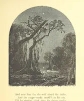 An illustration from Moore's Irish Melodies, Lalla Rookh, National Airs, Legendary Ballads, Songs, etc., with a memoir by J. F. Waller. Illustrations, etc (1867)