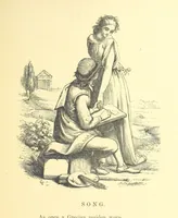 An illustration from Moore's Irish Melodies, Lalla Rookh, National Airs, Legendary Ballads, Songs, etc., with a memoir by J. F. Waller. Illustrations, etc (1867)