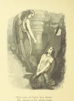 An illustration from Moore's Irish Melodies, Lalla Rookh, National Airs, Legendary Ballads, Songs, etc., with a memoir by J. F. Waller. Illustrations, etc (1867)