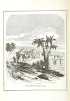 An illustration from Los Héroes y las Maravillas del Mundo. ... Anales del mundo desde los tiempos bíblicos hasta nuestros dias. ... Gran Memorandum histórico ... que comprende íntegras las obras siguientes. La Imparcial ... Historia Universal, escrita por el sabio Benedictino Clemente y su tan celebrado Arte de comprobar los datos de las fechas históricas, crónicas y otros antiguos documentos; ... continuada hasta hoy dia por M. de Saint Allais; la Historia de Alejandro el Grande, escrita por Quinto Curcio, la de Cártago y Roma, Anibal y los Escipiones, Pompeyo y Cesar, continuados los famosos Comentarios de este último; la de la guerra de Yugurta y Catilina, trasladado íntegro todo el Salustio. La Historia de la guerra de los Judios contra los Romanos. ... Descripcion del Capitolio, destruccion de Jerusalen, Martirio de los Macabeos, etc. escrita por Flavio Josefo, traducida del original Griego ... acompañadas dichas historias con las fideles tablas cronológicas de la citada obra de Clemente. ... Seguido todo de los tan celebrados cuadros de la pintura del hombre y de las maravillas que le rodean por ... Buffon, Cuvier, Lacepede, ... precedido del discurso sobre la Historia Universal por ... Bossuet. ... Dispuesto, ordenado, y completado el cuerpo general de la obra hasta el dia que termine por D. de Mora y Casarusa. Revisada la parte religiosa que comprende por I. Sayol y Echevarría. ... Quinta edicion (1855)