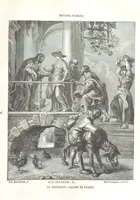 An illustration from Los Héroes y las Maravillas del Mundo. ... Anales del mundo desde los tiempos bíblicos hasta nuestros dias. ... Gran Memorandum histórico ... que comprende íntegras las obras siguientes. La Imparcial ... Historia Universal, escrita por el sabio Benedictino Clemente y su tan celebrado Arte de comprobar los datos de las fechas históricas, crónicas y otros antiguos documentos; ... continuada hasta hoy dia por M. de Saint Allais; la Historia de Alejandro el Grande, escrita por Quinto Curcio, la de Cártago y Roma, Anibal y los Escipiones, Pompeyo y Cesar, continuados los famosos Comentarios de este último; la de la guerra de Yugurta y Catilina, trasladado íntegro todo el Salustio. La Historia de la guerra de los Judios contra los Romanos. ... Descripcion del Capitolio, destruccion de Jerusalen, Martirio de los Macabeos, etc. escrita por Flavio Josefo, traducida del original Griego ... acompañadas dichas historias con las fideles tablas cronológicas de la citada obra de Clemente. ... Seguido todo de los tan celebrados cuadros de la pintura del hombre y de las maravillas que le rodean por ... Buffon, Cuvier, Lacepede, ... precedido del discurso sobre la Historia Universal por ... Bossuet. ... Dispuesto, ordenado, y completado el cuerpo general de la obra hasta el dia que termine por D. de Mora y Casarusa. Revisada la parte religiosa que comprende por I. Sayol y Echevarría. ... Quinta edicion (1855)