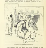 An illustration from The Adventures of Hajji Baba of Ispahan ... Illustrated by H. R. Millar, with an introduction by the Hon. G. Curzon (1895)