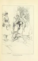 An illustration from The Adventures of Hajji Baba of Ispahan ... Illustrated by H. R. Millar, with an introduction by the Hon. G. Curzon (1895)