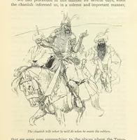 An illustration from The Adventures of Hajji Baba of Ispahan ... Illustrated by H. R. Millar, with an introduction by the Hon. G. Curzon (1895)