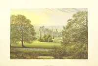 An illustration from The Ancestral Homes of Britain; containing examples of its noblest castles, halls, and mansions. With ... coloured illustrations ... and biographical and historical notices (1868)