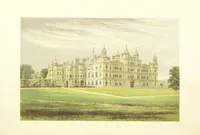 An illustration from The Ancestral Homes of Britain; containing examples of its noblest castles, halls, and mansions. With ... coloured illustrations ... and biographical and historical notices (1868)