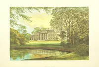 An illustration from The Ancestral Homes of Britain; containing examples of its noblest castles, halls, and mansions. With ... coloured illustrations ... and biographical and historical notices (1868)