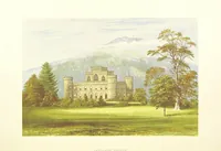 An illustration from The Ancestral Homes of Britain; containing examples of its noblest castles, halls, and mansions. With ... coloured illustrations ... and biographical and historical notices (1868)