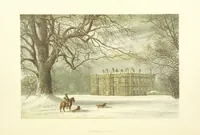 An illustration from The Ancestral Homes of Britain; containing examples of its noblest castles, halls, and mansions. With ... coloured illustrations ... and biographical and historical notices (1868)
