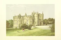 An illustration from The Ancestral Homes of Britain; containing examples of its noblest castles, halls, and mansions. With ... coloured illustrations ... and biographical and historical notices (1868)