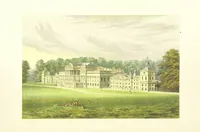 An illustration from The Ancestral Homes of Britain; containing examples of its noblest castles, halls, and mansions. With ... coloured illustrations ... and biographical and historical notices (1868)