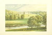 An illustration from The Ancestral Homes of Britain; containing examples of its noblest castles, halls, and mansions. With ... coloured illustrations ... and biographical and historical notices (1868)