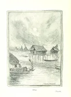 An illustration from The Land of the Hibiscus Blossom: a yarn of the Papuan Gulf ... With illustrations by the author (1888)