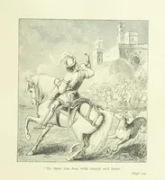 An illustration from Old English ballads. A collection of favourite ballads of the olden time, etc (1888)