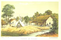 Picture 2 of 22 from Sketches of African Scenery, from Zanzibar to the Victoria Nyanza, being a series of coloured lithographic pictures, from sketches by ... T. O'Neill. (The larger part of the letterpress is from a journal kept by T. O'Neill.) (1878), leaf 12