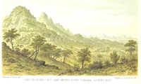 An illustration from Sketches of African Scenery, from Zanzibar to the Victoria Nyanza, being a series of coloured lithographic pictures, from sketches by ... T. O'Neill. (The larger part of the letterpress is from a journal kept by T. O'Neill.) (1878)