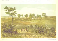Picture 13 of 22 from Sketches of African Scenery, from Zanzibar to the Victoria Nyanza, being a series of coloured lithographic pictures, from sketches by ... T. O'Neill. (The larger part of the letterpress is from a journal kept by T. O'Neill.) (1878), leaf 27