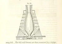 An illustration from A Treatise on Metallurgy; comprising mining, and general and particular metallurgical operations, etc (1852)