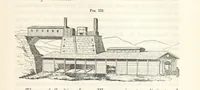 An illustration from A Treatise on Metallurgy; comprising mining, and general and particular metallurgical operations, etc (1852)